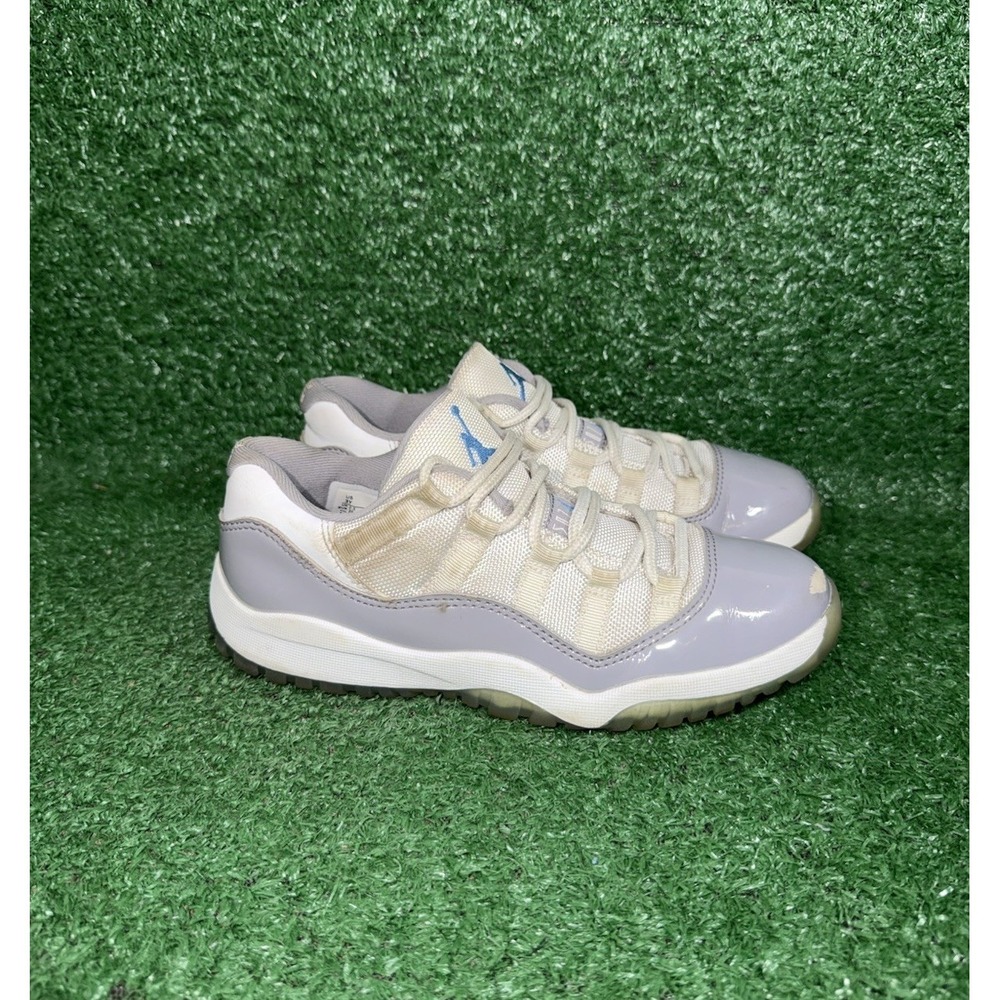 Air Jordan 11 Retro Low Kids Size 3Y Cement Walking Shoes Sneakers 505835-140